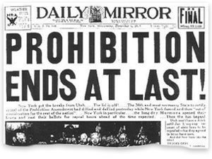 PROHIBITION ENDS AT LAST!